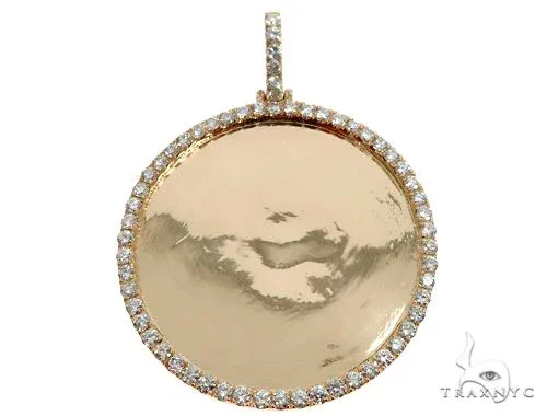 RINA - For Him FACTORY 14K Yellow Gold Customizable Photo Pendant 2 inches 64631 in Rose Gold – Pendant