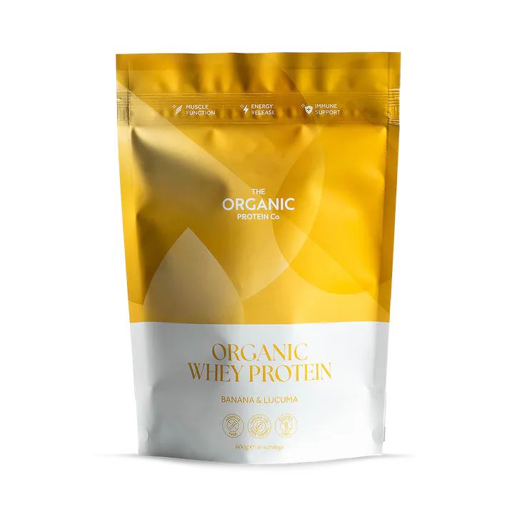 The Organic Protein Co. Organic Whey Protein Banana & Lucuma 600 g