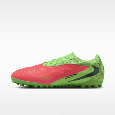 Nike Phantom 6 Low Pro 'Erling Haaland' Turf Football Shoes - Hot Punch/Green Strike/Black