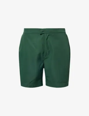 BELIER Printed Side-Adjuster Swim Shorts