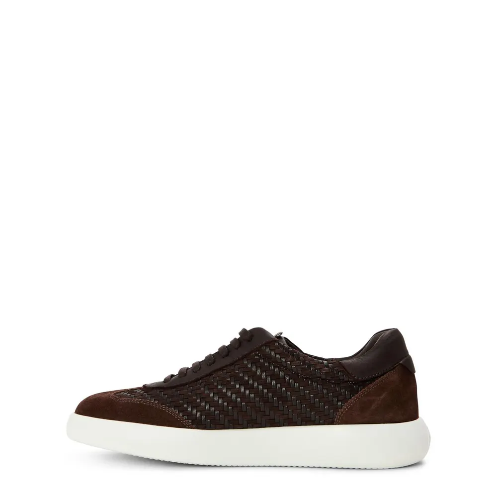 Brioni Men's Olympia Sneakers Low-Top Trainers in Maghogany, additional product view 2