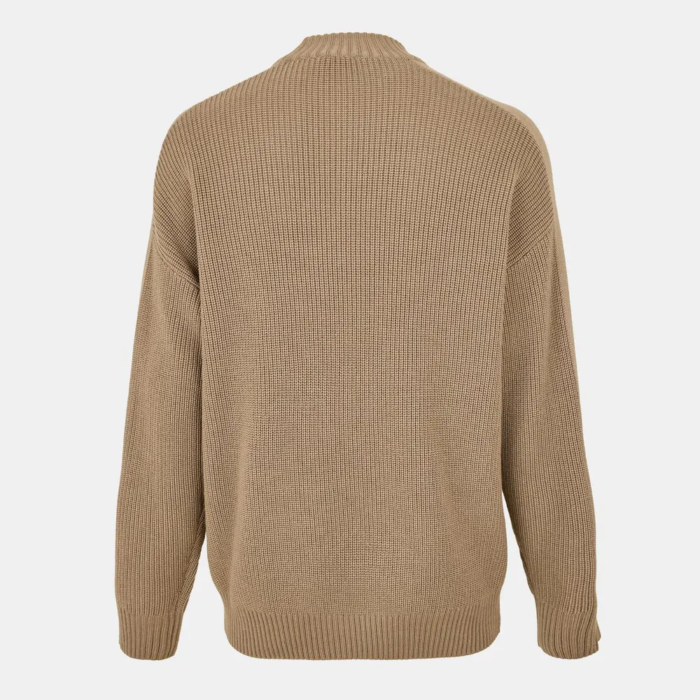 Boss Men's Andern Orange Knitted Crew Neck Jumper detail 2