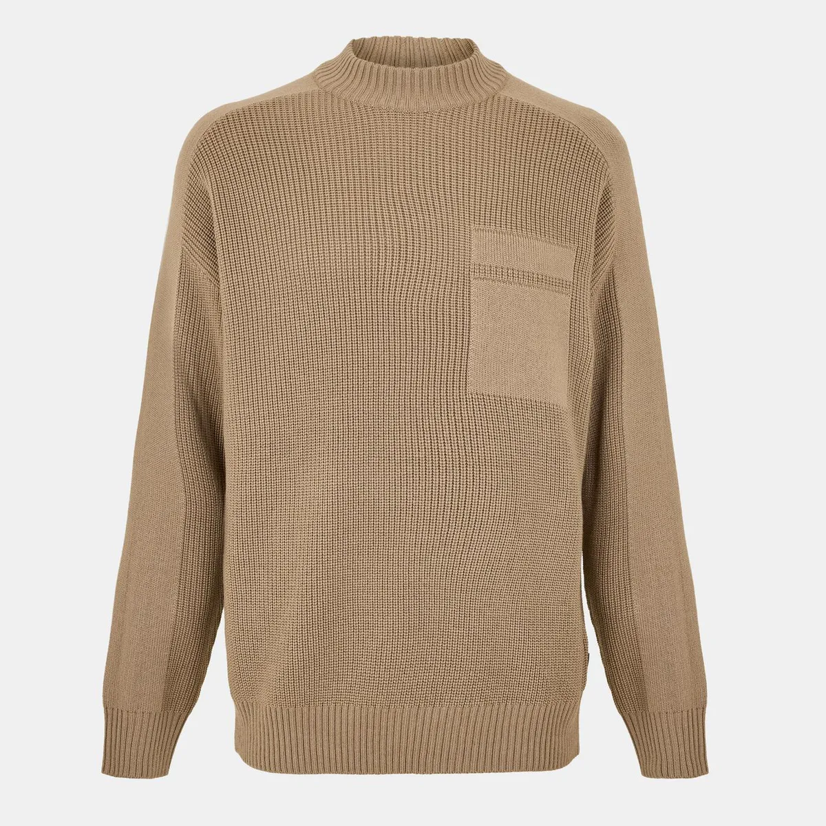 Boss Men's Andern Orange Knitted Crew Neck Jumper