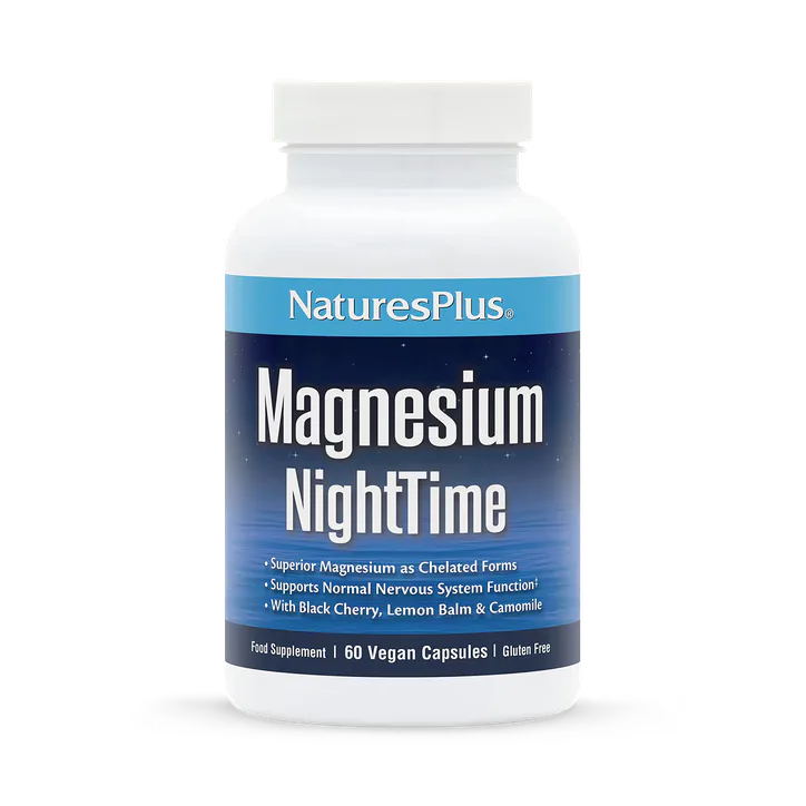 NaturesPlus Magnesium NightTime 60 Capsules