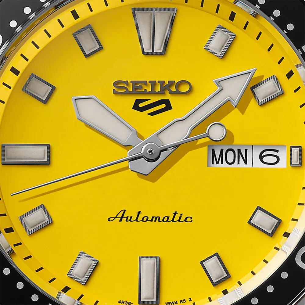 Seiko 5 Sports 5 Sports SKX Redux in Ki-Iro 42.5mm Mens Watch Yellow in Yellow, additional product view 2