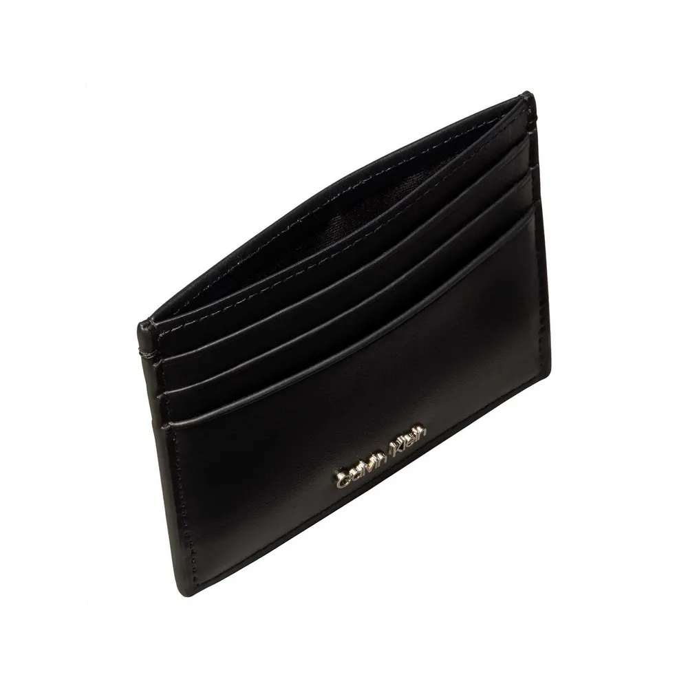 Calvin Klein Raised Leather Cardholder detail 2