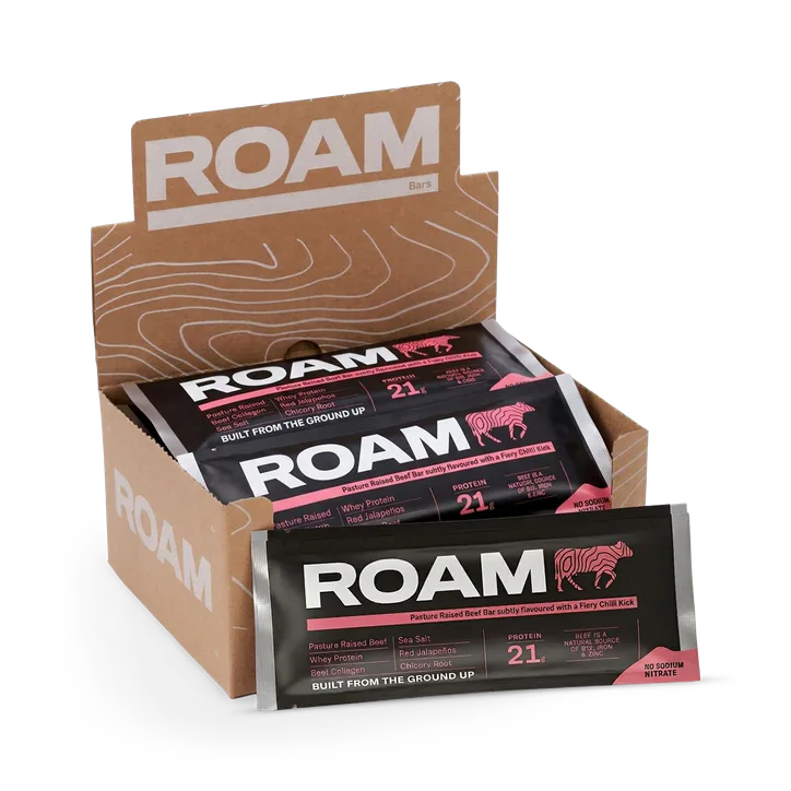ROAM Jalapéno Chilli Beef Bar - 6 x 45g Bar