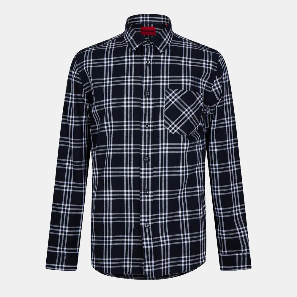 Hugo Men's Emero 01 Long-Sleeve Plain Shirt