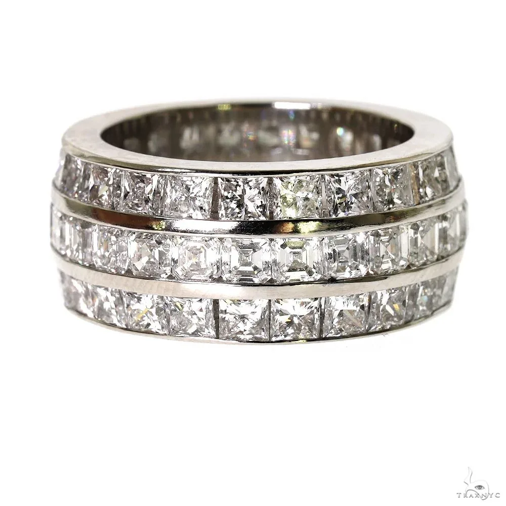 RINA - For Him CUSTOM CVD Elegant Fusion 3 Row Eternity Diamond Ring 70095 in 9 – Ring