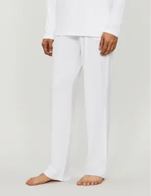 DEREK ROSE Basel stretch-modal trousers - BLACK detail 3