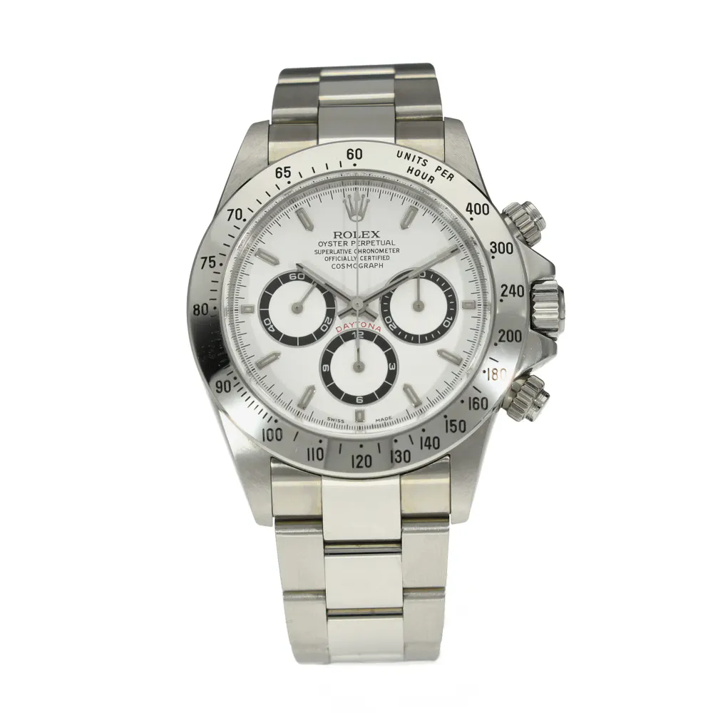 Rolex Daytona 16520 — 2000 — Good in White Baton – Pre-owned watches