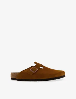 BIRKENSTOCK Boston logo-embossed suede-leather clogs - EUR 43.5 / 9.5 UK MEN
