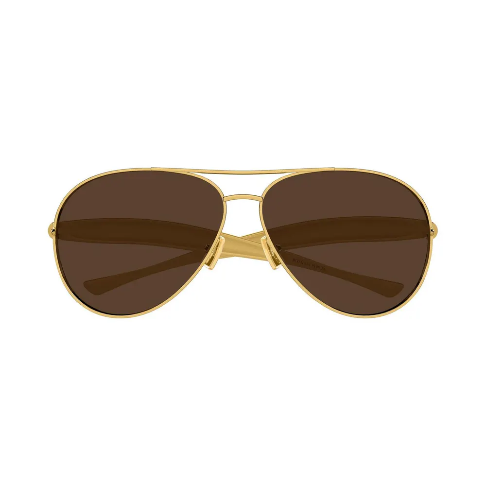 Bottega Veneta Bottega Veneta Unisex BV1305S Aviator Sunglasses detail 3