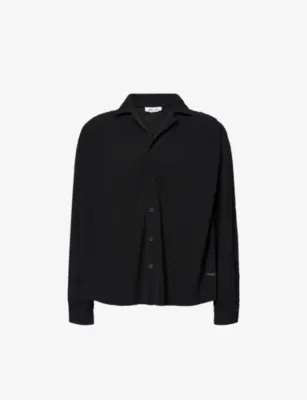 BELIER Pleated Long-Sleeve Woven Shirt