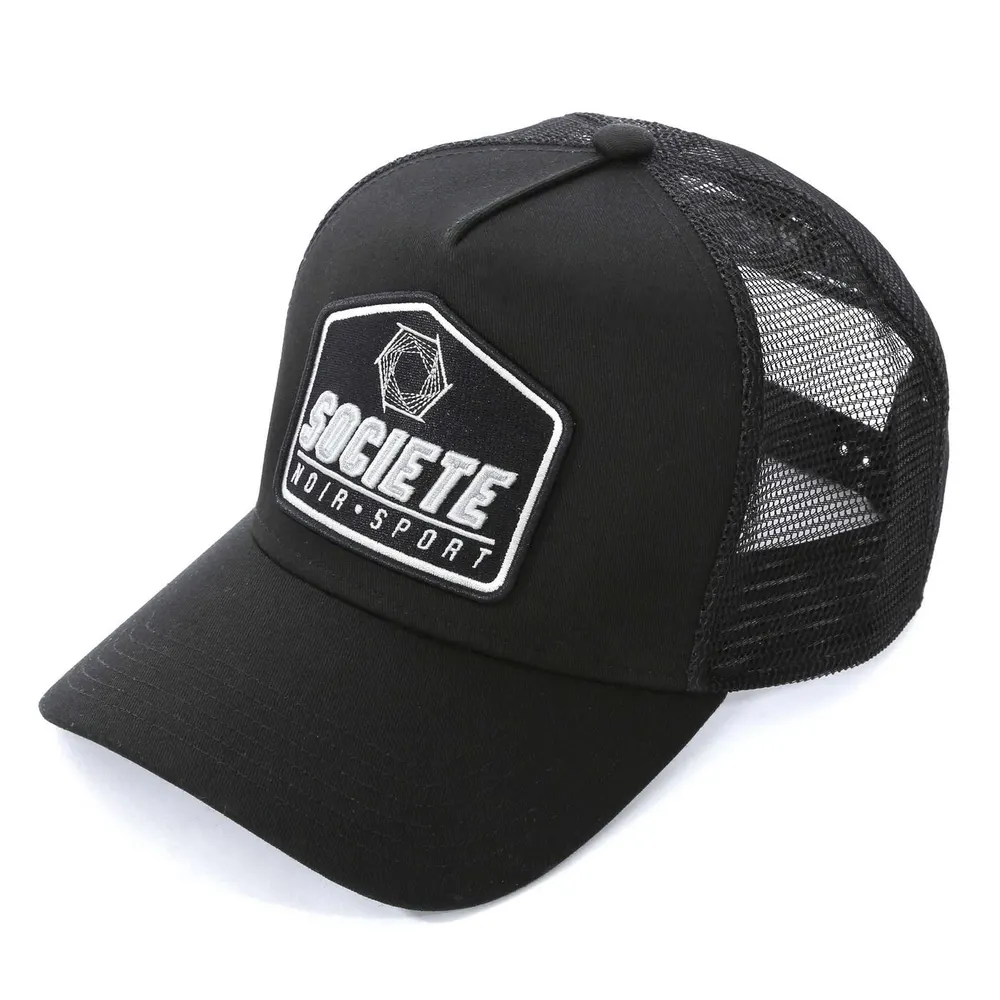 Societe Noir Men's Sport Plate Trucker Cap