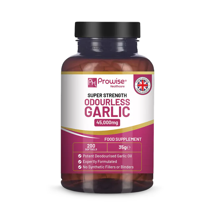 Prowise Healthcare Premium Odourless Garlic Capsules ‚Äì High Strength 45,000mg ‚Äì 200 Softgels