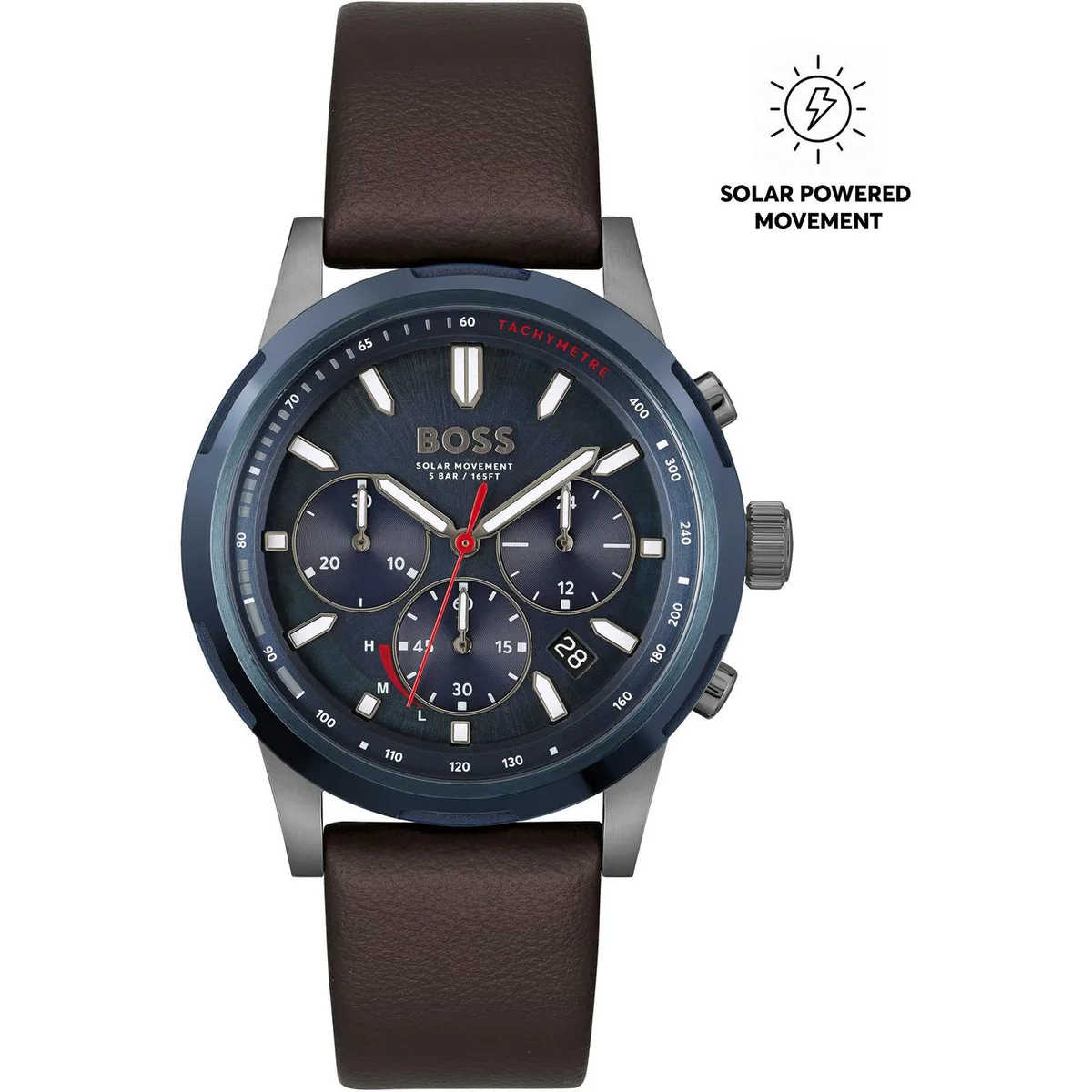 Boss Men's Solgrade Solar Powered Chronograph 44mm Analogue Quartz Watch
