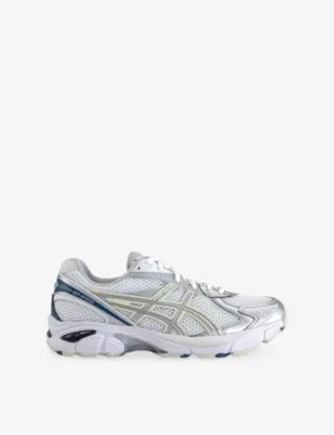 ASICS GT 2160 Faux-Leather and Mesh Low-Top Trainers - 9.5 in WHITE TWILIGHT BLUE – Mens | Trainers | Lace up trainers
