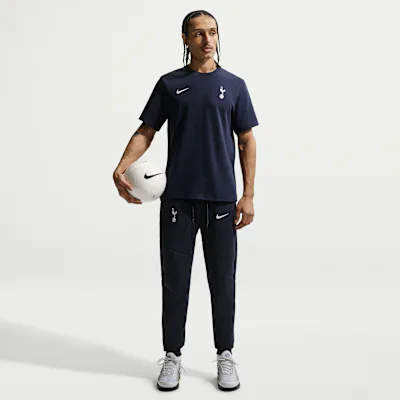 Nike Tottenham Hotspur Tech Fleece Men's Nike Football Joggers - Obsidian/White