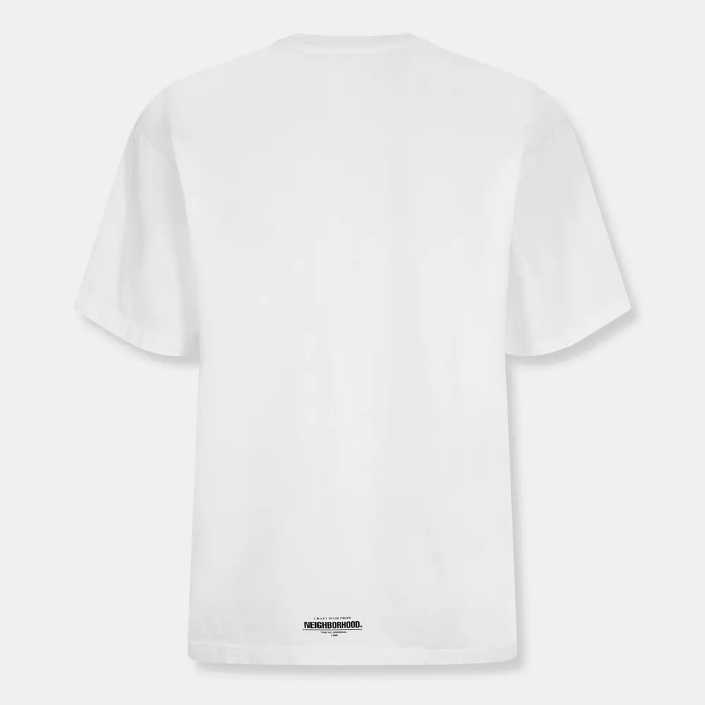 Neighborhood Men's NBRHD NH Short Sleeve T-Shirt in White, additional product view 2