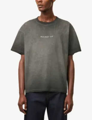 TWOJEYS Icon Logo-Print Cotton T-Shirt in BLACK, additional product view 3