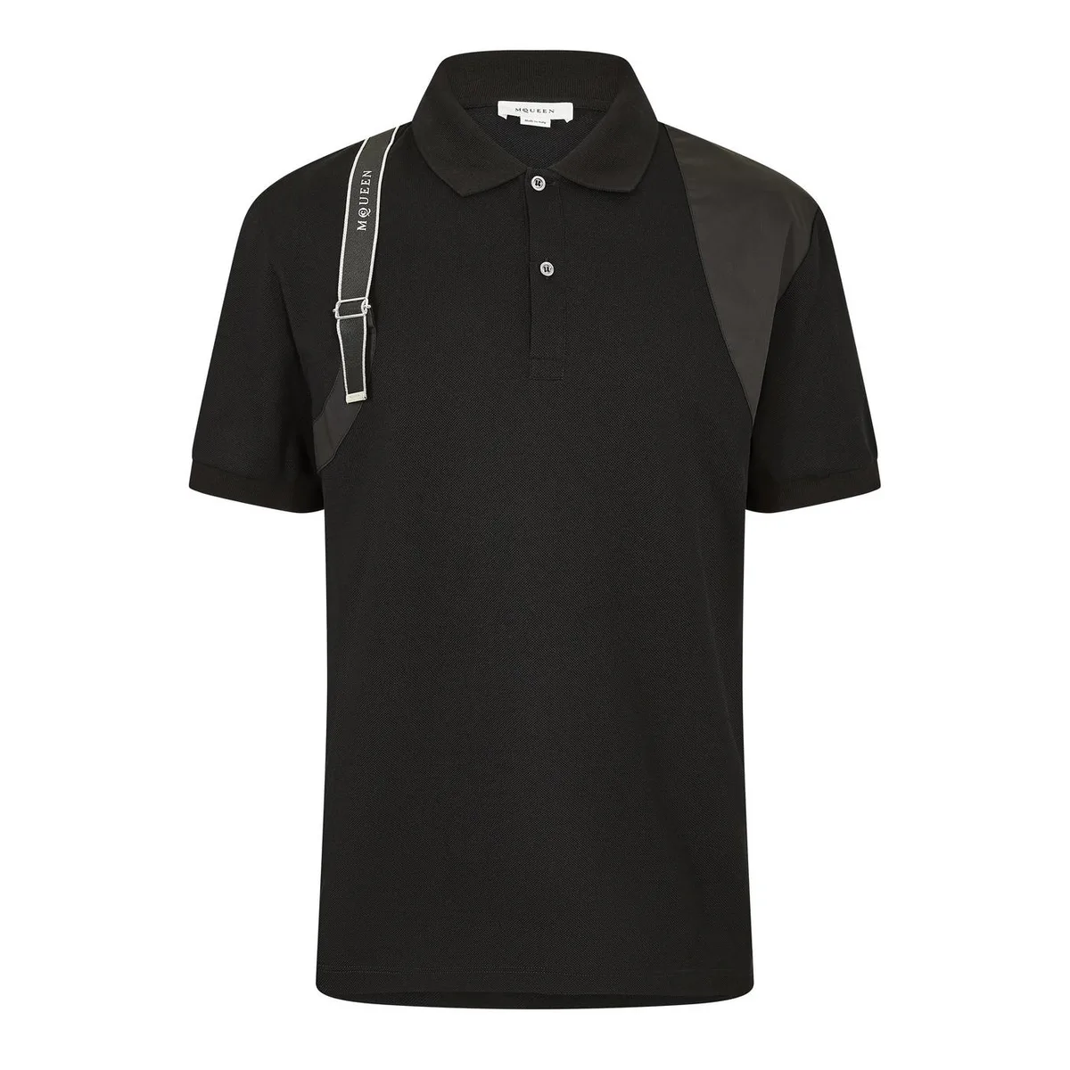 Alexander McQueen Men's Alex Harness Short Sleeve Polo Shirt
