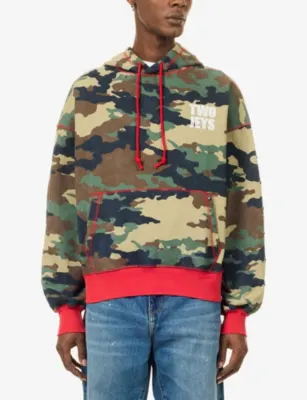 TWOJEYS Cross Camo Graphic Cotton-Jersey Hoody detail 3