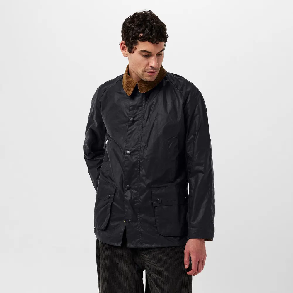 Barbour Mens Ashby Water Resistant Windproof Long Sleeve Wax Jacket detail 3