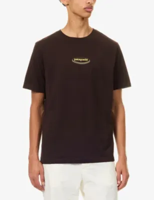 PATAGONIA Oval Logo-Print Cotton T-Shirt detail 3