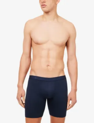 FALKE Daily Comfort Long-Leg Pack of Two Stretch-Cotton Boxer Briefs detail 2