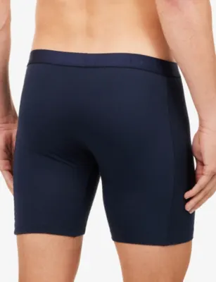 FALKE Daily Comfort Long-Leg Pack of Two Stretch-Cotton Boxer Briefs detail 3