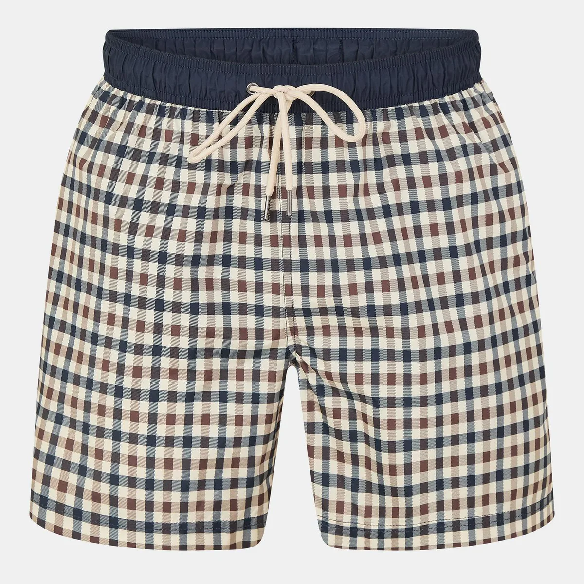 Aquascutum Beach Iconic Club Check Swim Shorts
