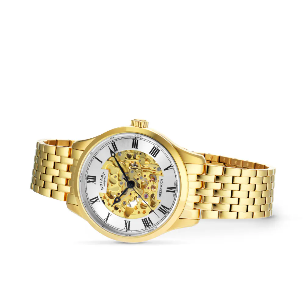Rotary Greenwich 42mm Mens Watch Silver in Silver, additional product view 2