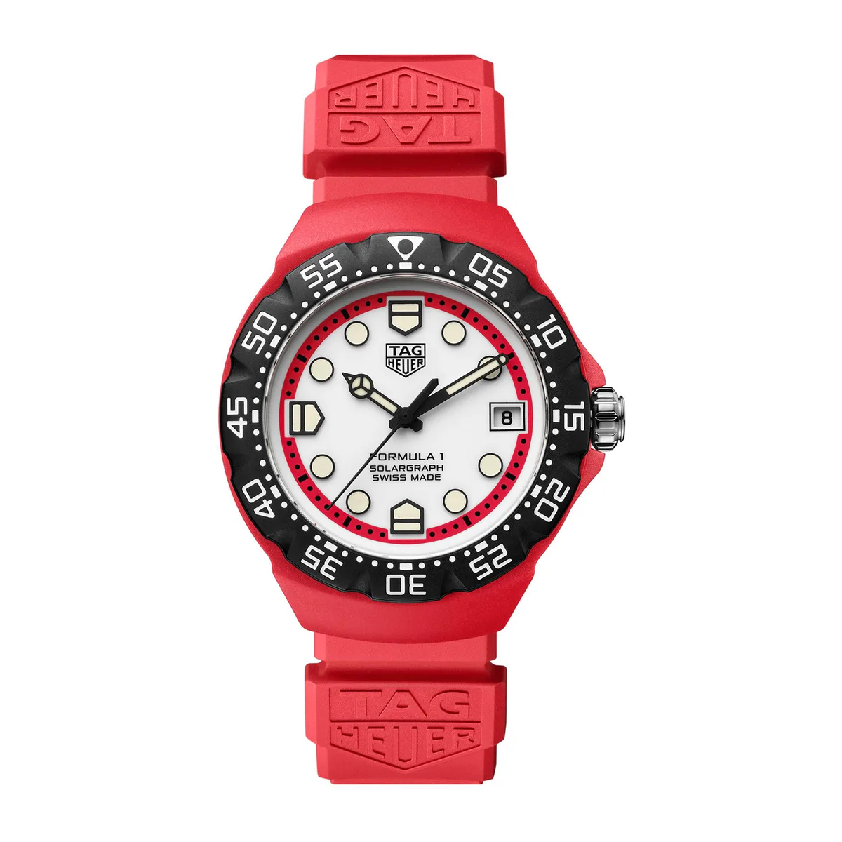 TAG Heuer Formula 1 Solargraph Limited Edition 38mm Mens Watch Red