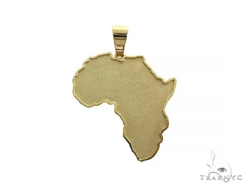 RINA - For Him FACTORY 14K Gold Medium African Pendant 66343 in Rose Gold – Pendant