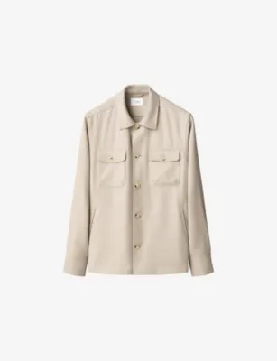 ETON Four Pocket Relaxed-Fit Wool And Cashmere Overshirt - XXXXL