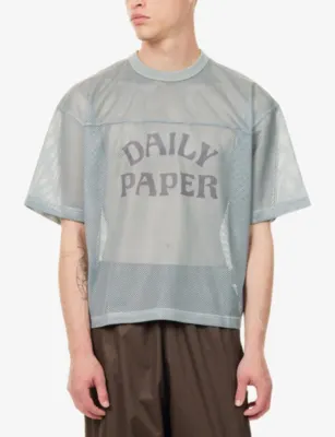 DAILY PAPER Boxy Mesh Woven T-Shirt detail 3