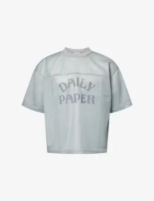 DAILY PAPER Boxy Mesh Woven T-Shirt