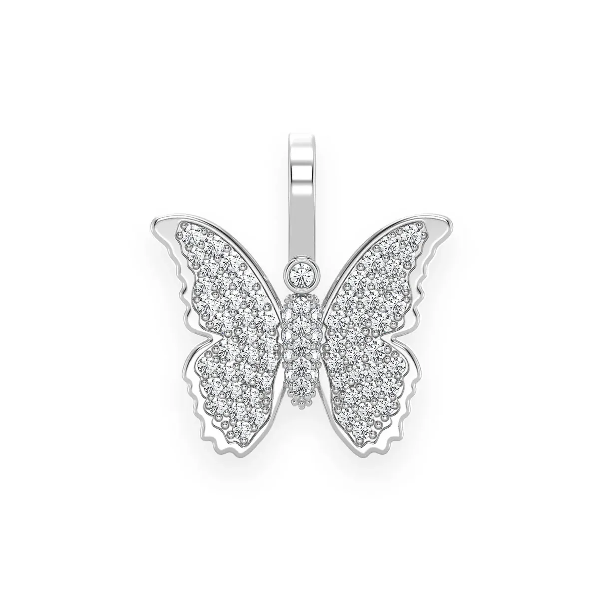 For Him Butterfly Pendant in 0.40ctw / White Gold / Natural Diamond – Pendant