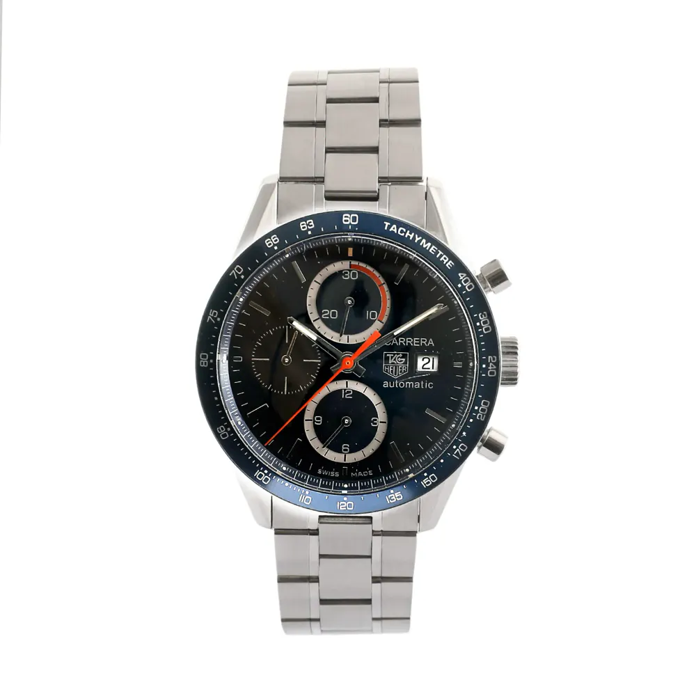 Tag Heuer Carrera CV2015.BA0786 — 2006 — Good in Blue Baton – Pre-owned watches