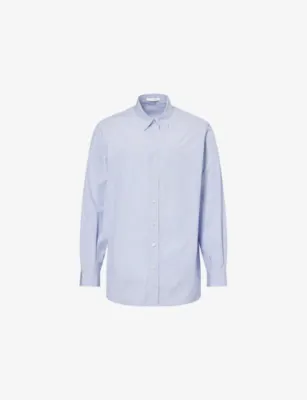 THE ROW Kardiff Pinstripe Cotton Shirt