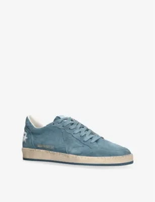 GOLDEN GOOSE Ball Star Exclusive Suede Low-Top Trainers - EUR 42 / 8 UK MEN in BLUE OTHER, additional product view 3