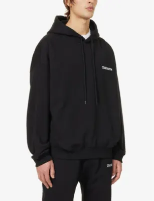 COLE BUXTON CB Sportswear logo-print relaxed-fit cotton-jersey hoody detail 3