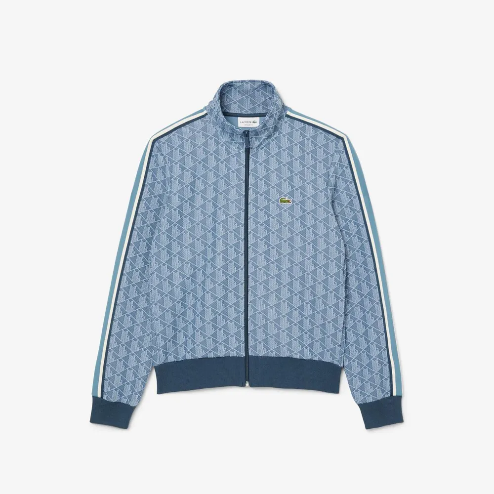 Lacoste Paris Zip-Up Jacquard Track Jacket