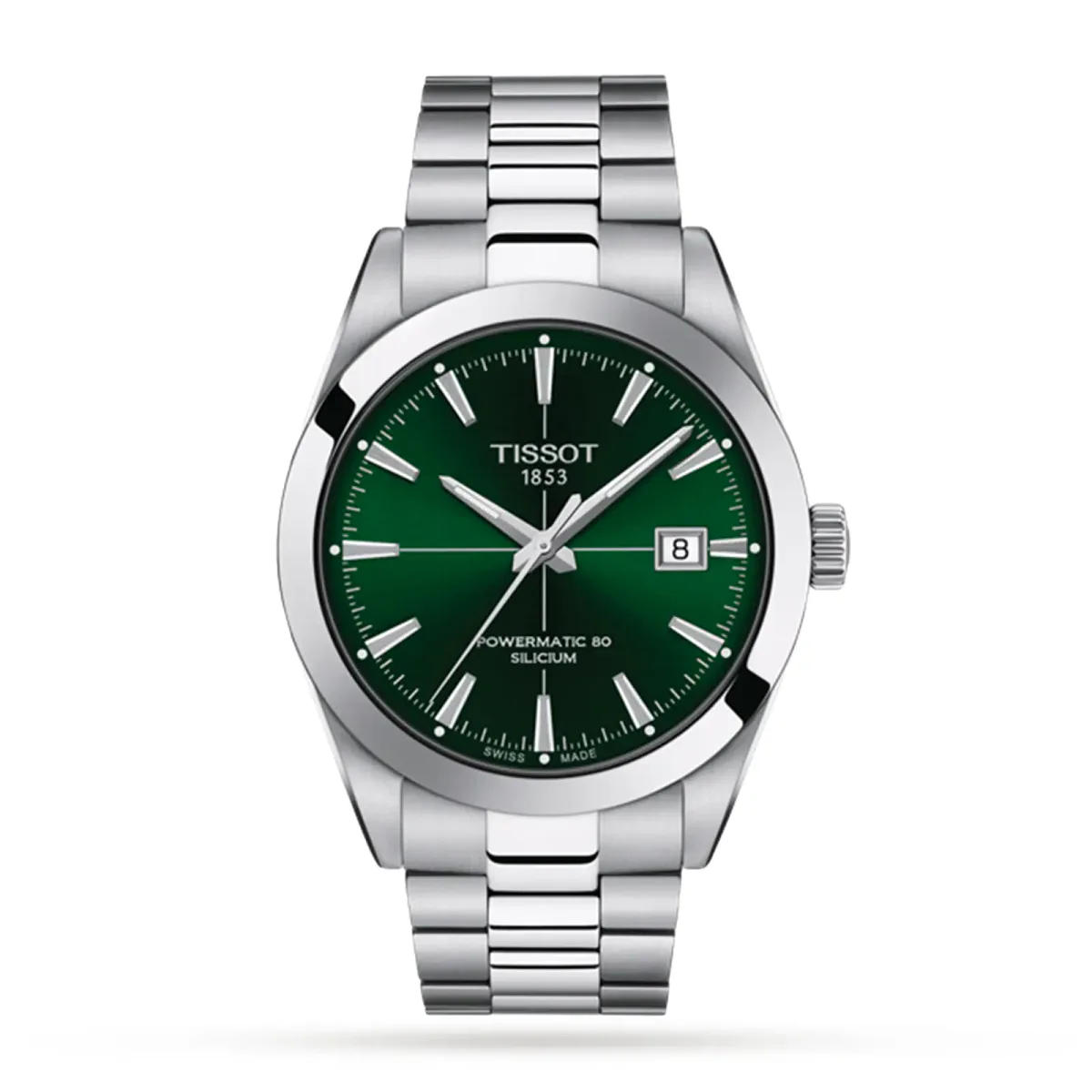 Tissot Gentleman Powermatic 80 Silicium 40mm Mens Watch Green