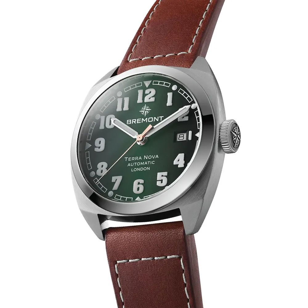 Bremont Terra Nova 40.5mm Date Mens Watch Green in Green, additional product view 3