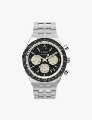 TIMEX TW2V42600 Q Timex Diver Chronograph 40mm Stainless-Steel Quartz Analog Watch