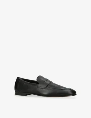TODS Mocassino Leather Loafers - EUR 45 / 11 UK MEN in BLACK, additional product view 3