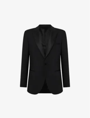 REISS Poker Single-Breasted Slim-Fit Stretch-Wool Blend Suit Jacket