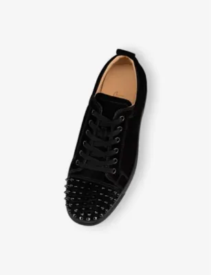 CHRISTIAN LOUBOUTIN Louis Junior Spikes Suede Low-Top Trainers - EUR 41 / 7 UK MEN detail 2
